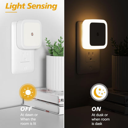 LED Night Lights Plug with Light Sensors