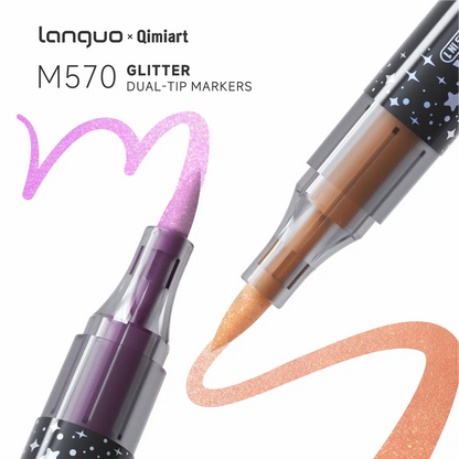 48 Colors Glitter Markers