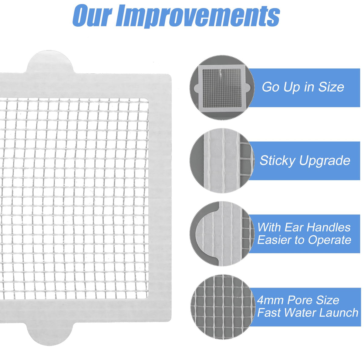 20-Pack Floor Drain Filter Adhesive Hair Trap Covers