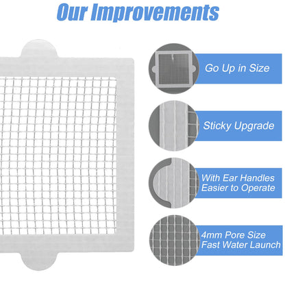 20-Pack Floor Drain Filter Adhesive Hair Trap Covers