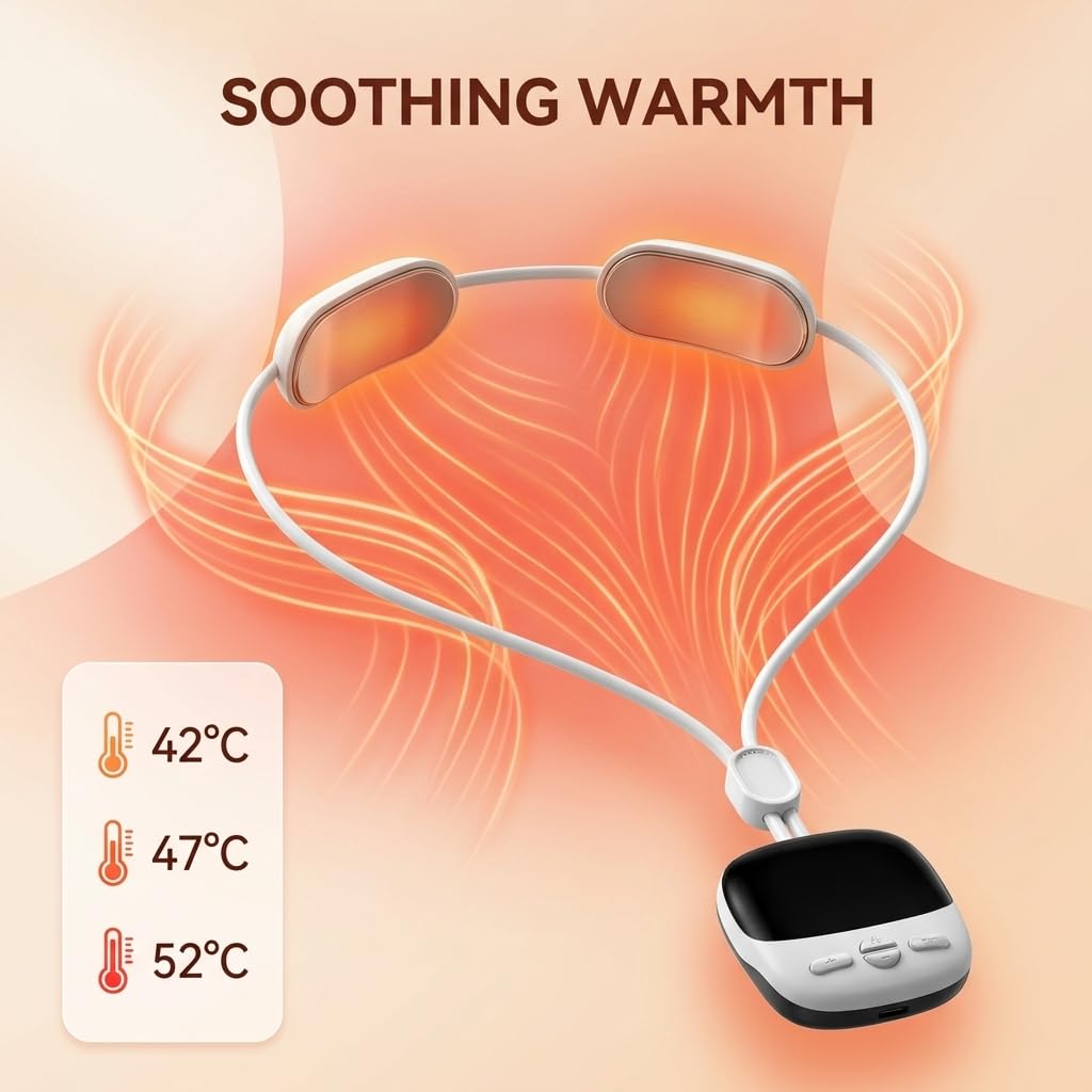 Portable Neck Massager with Hot Compress
