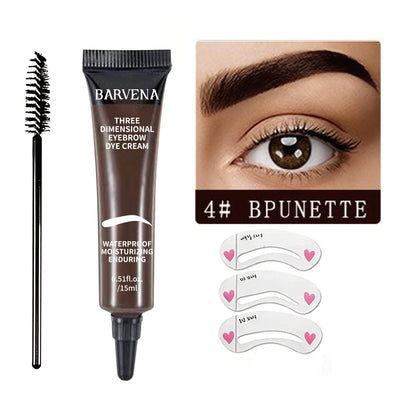 Eyebrow Dye Cream - Long Lasting Waterproof Smudge proof Liquid Eyebrow Gel