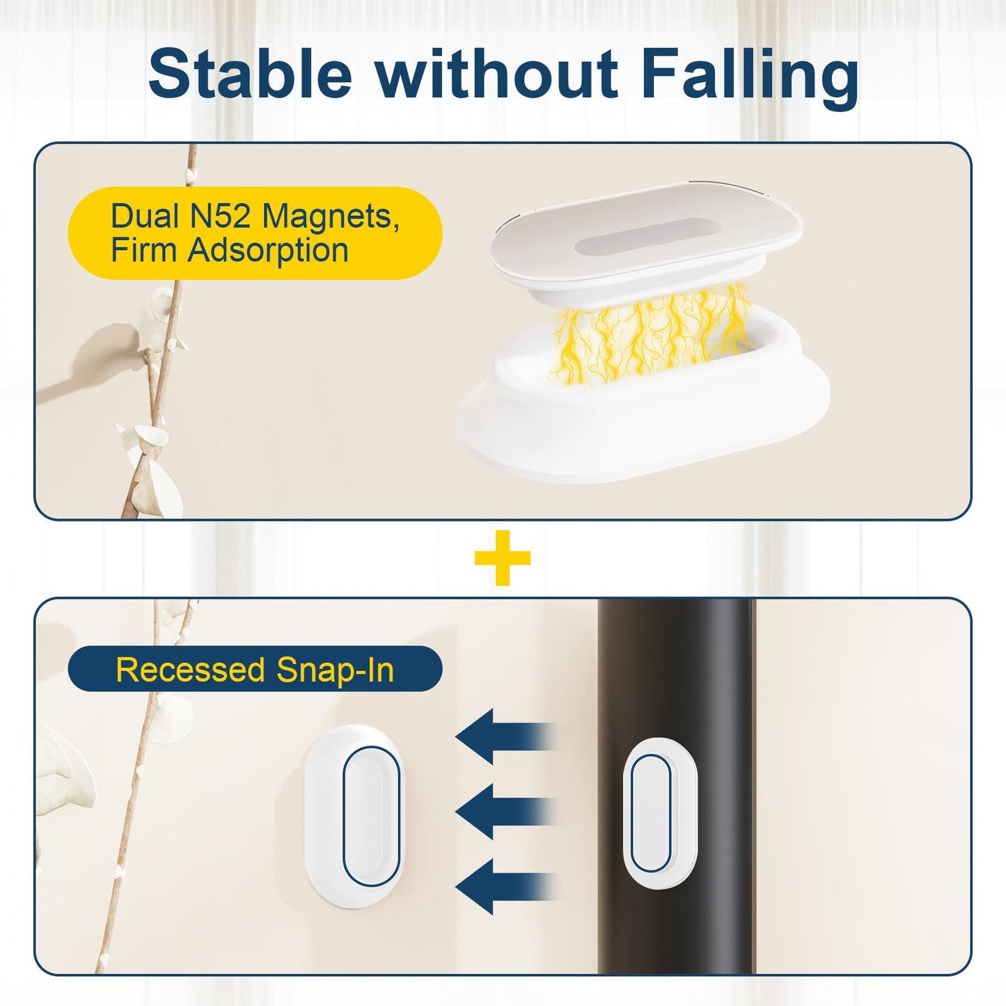 2 Pack Magnetic Holder Wall Mount