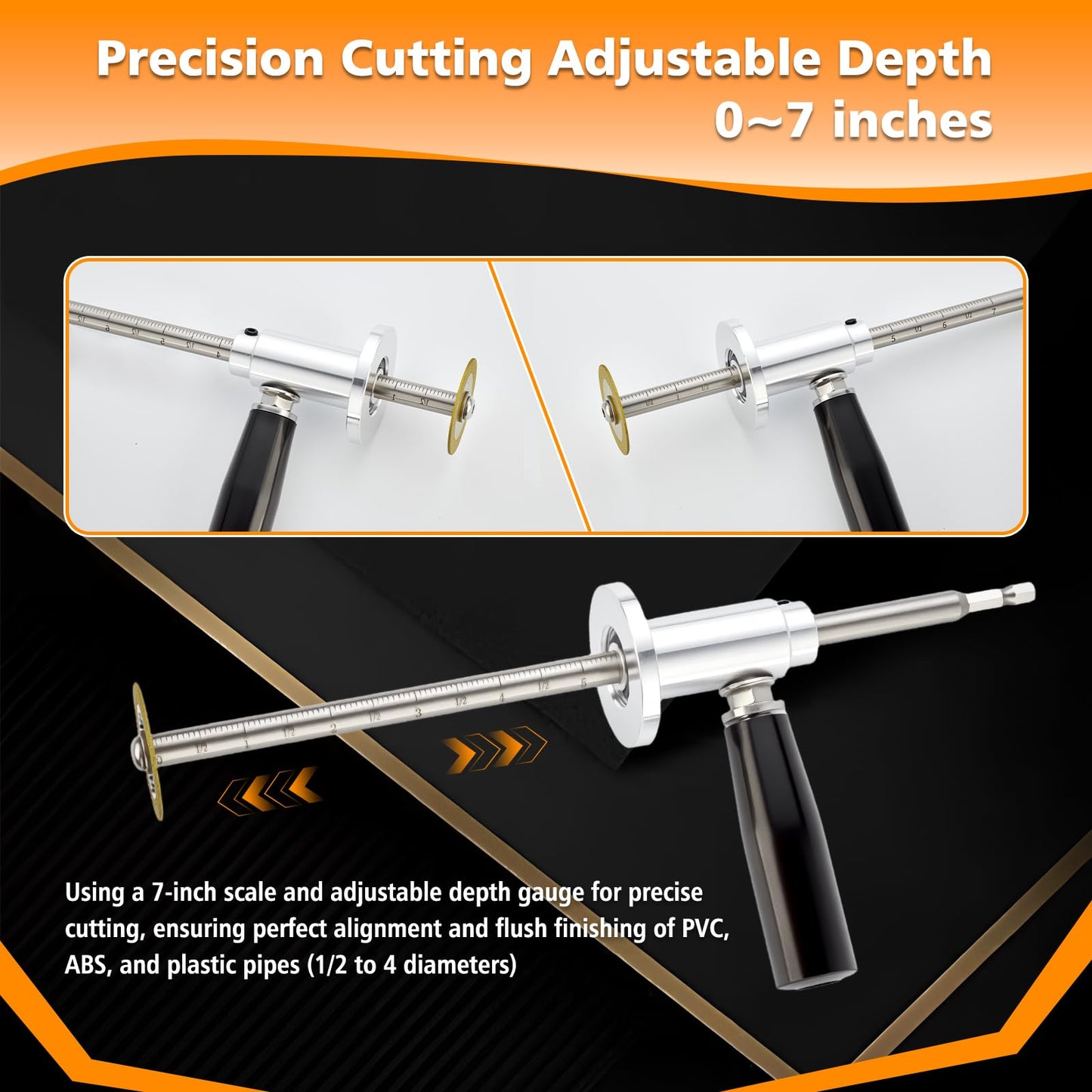 Internal/Inside PVC-ABS Pipe Cutter Tool for Drill