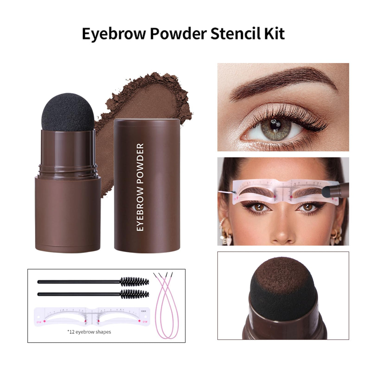 Eyebrow Stamp Stencil Kit