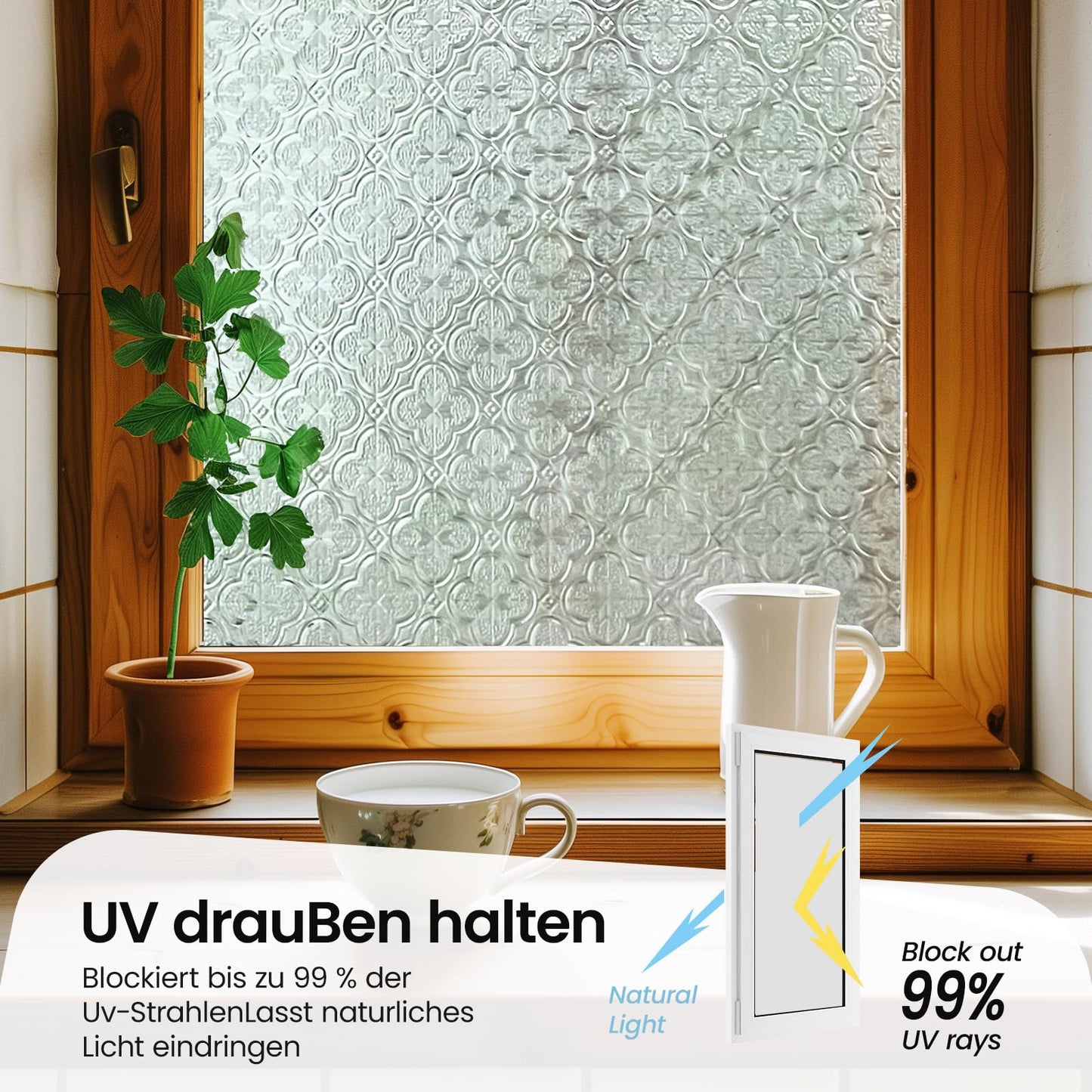 3D Stained Glass Window Film