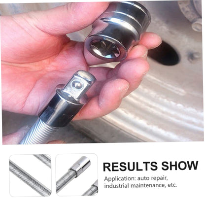 Flexible Spring Steel Bit Extension Rods Set for Electric Drill