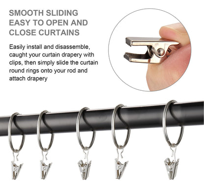 30 Pack Rings Curtain Clips
