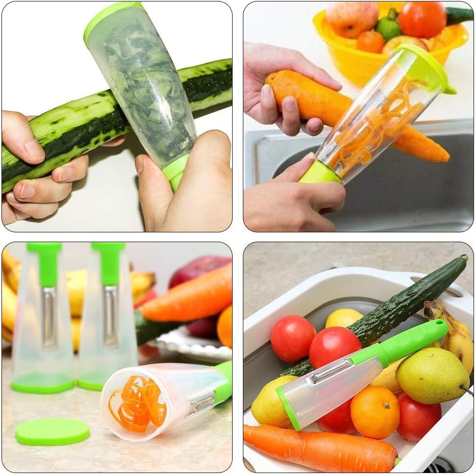 Vegetable Peeler Fruit Peeler with Container Stainless