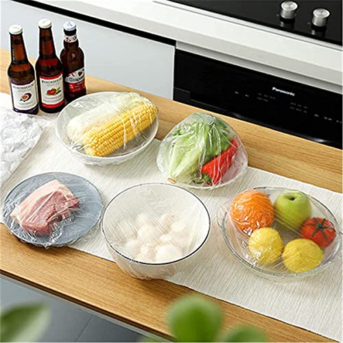 100 PCS Elastic Food Covers Fresh Keeping Bags