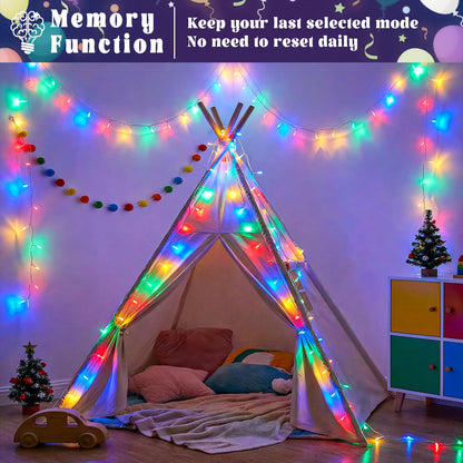 100 LED Multi-Colored String Lights