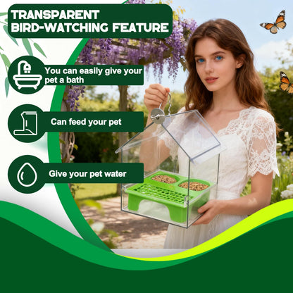 Pull-Out External Parrot Feeder