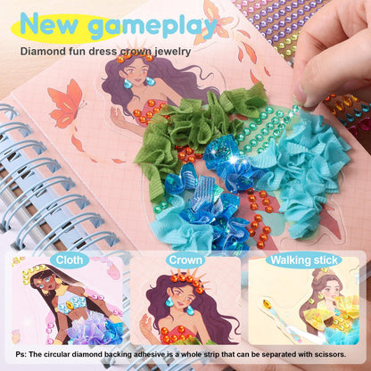Punch-Art Craft Kit For Kids Aged 4–8-Princess-Themed DIY Toy For Kids