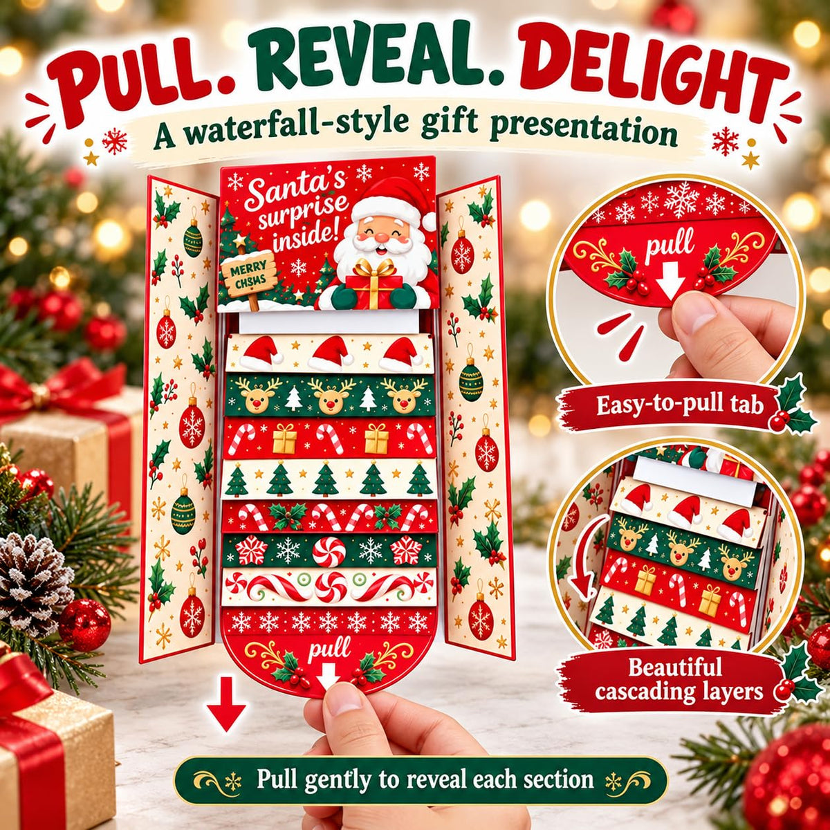 Waterfall Christmas Gift Card Booklet