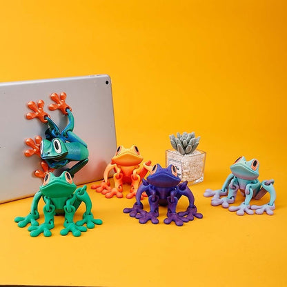 3D Printed Frog Fridge Magnets for Home Office Decoration