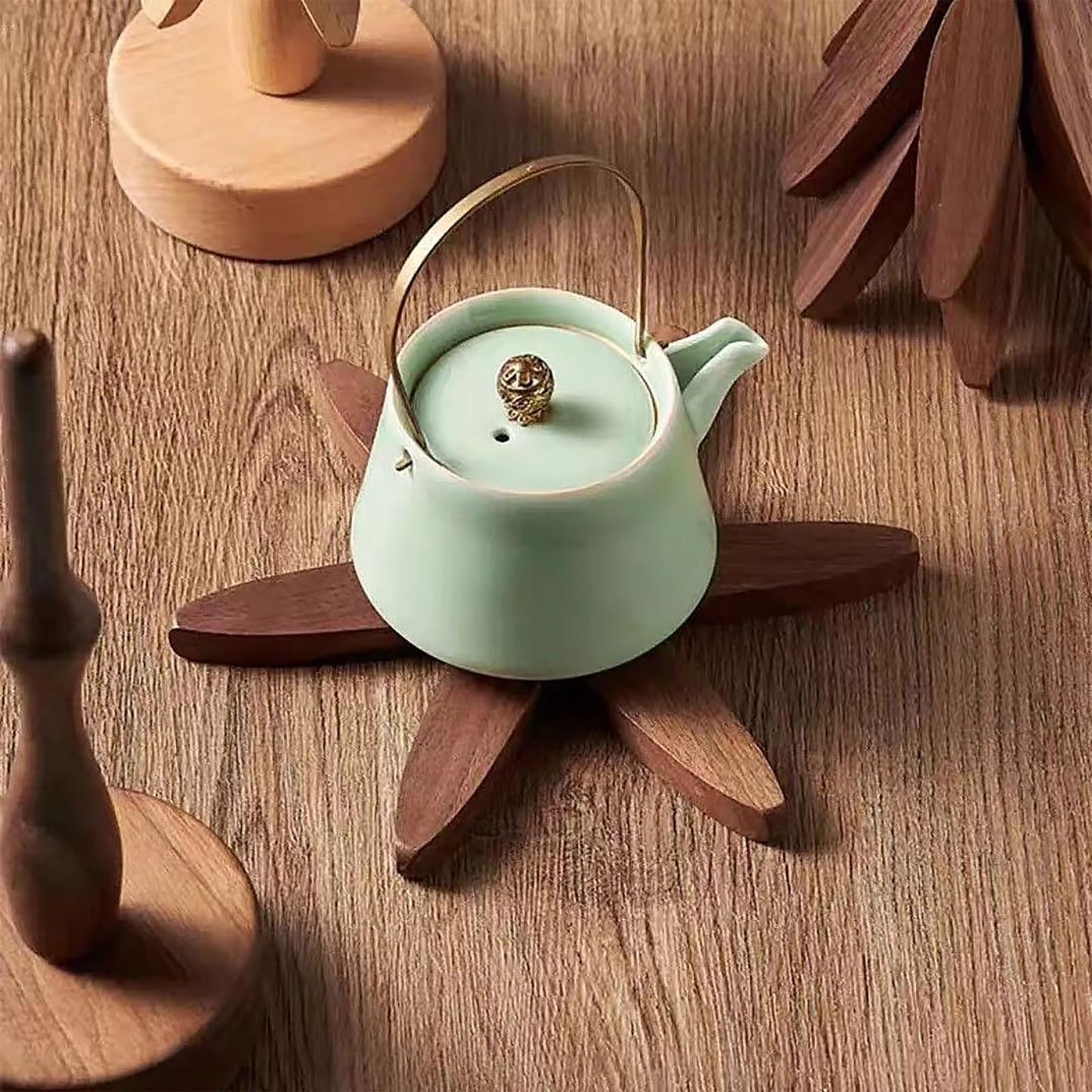 Natural Tree Trivet Set