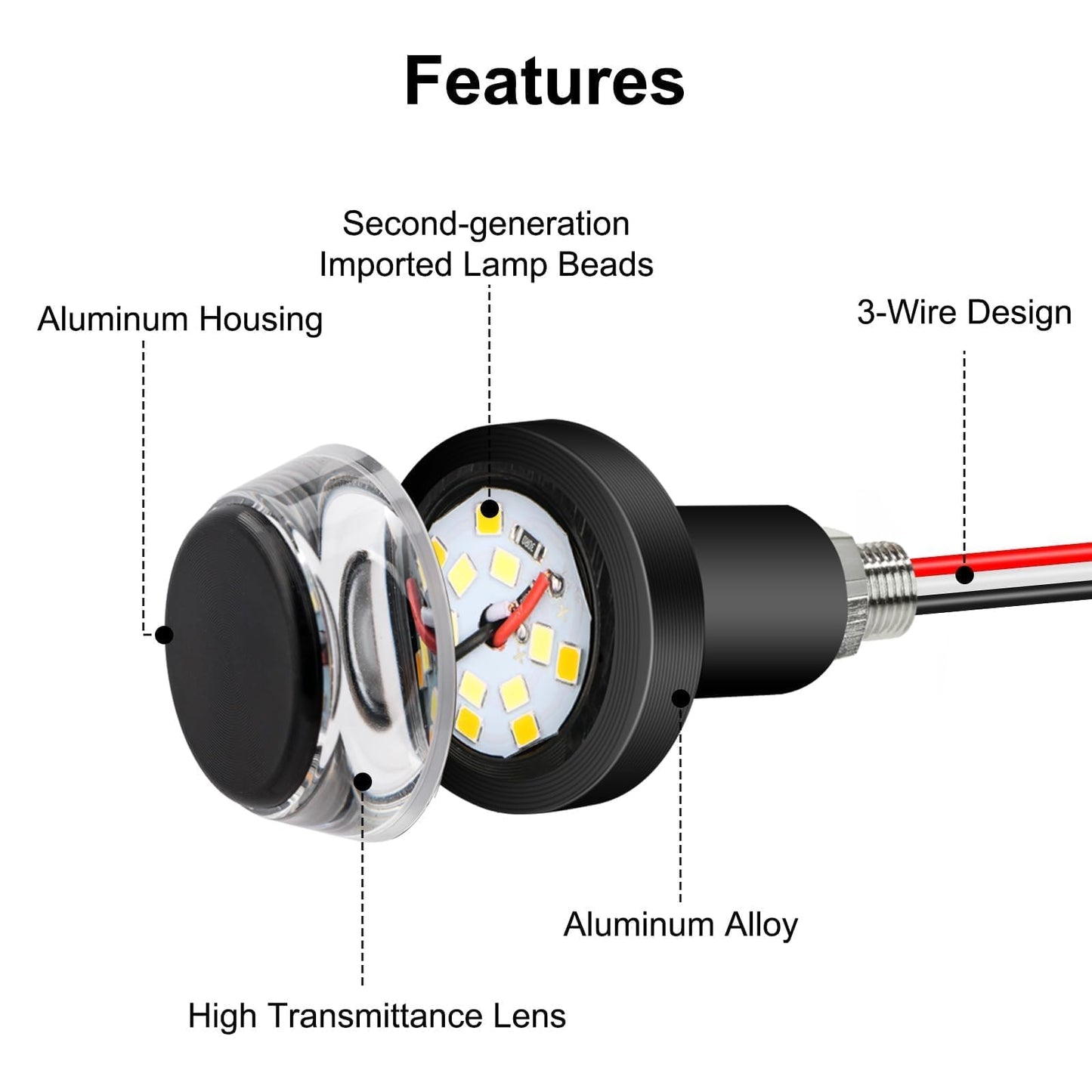 2PCS Motorcycle Turn Signal Light