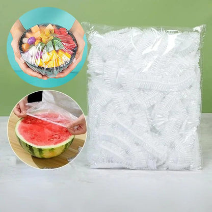 100 PCS Elastic Food Covers Fresh Keeping Bags