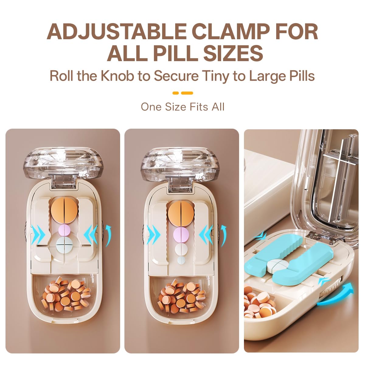 Pill Cutter Splitter for Small and Tiny Large Pills