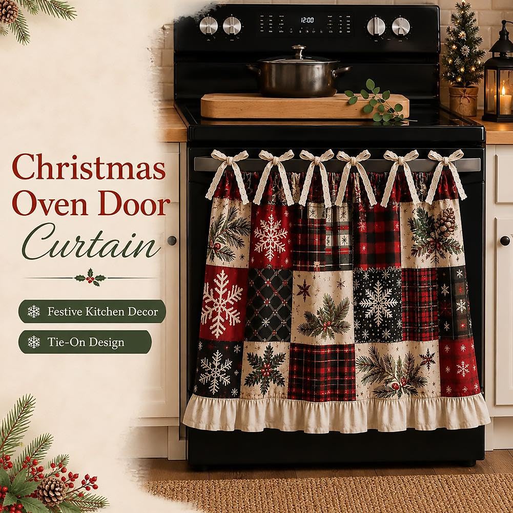 Christmas Patchwork Oven Skirt Curta