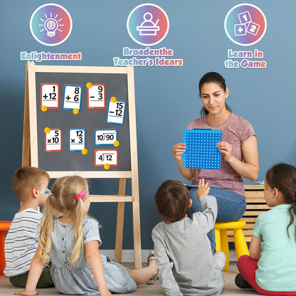 Math Flash Cards + Math Board