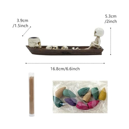 Skull Backflow Incense Holder Burner