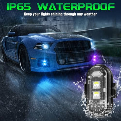 2PCS Wireless LED Strobe Lights