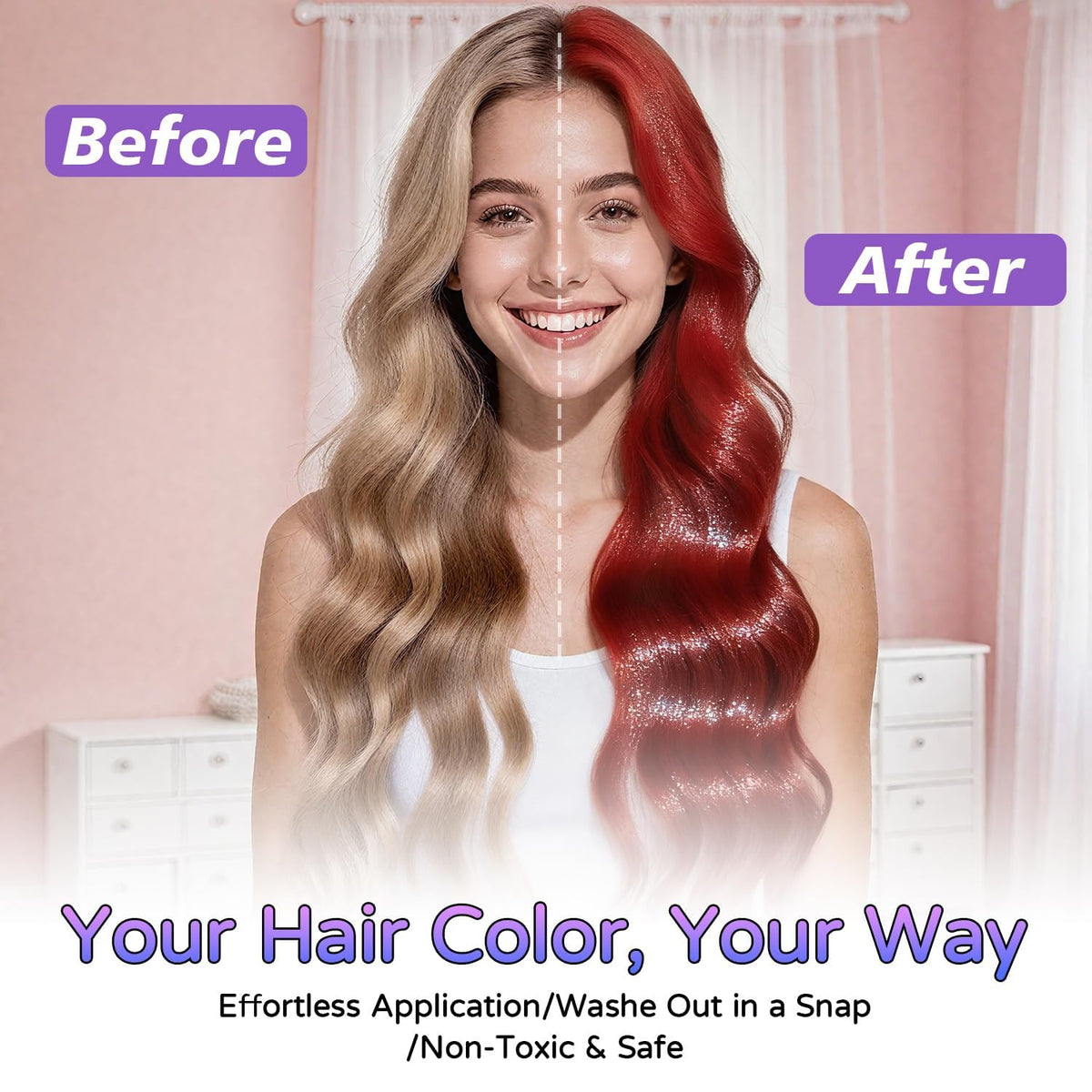 12-Color Washable Hair Chalk Styling Applicator