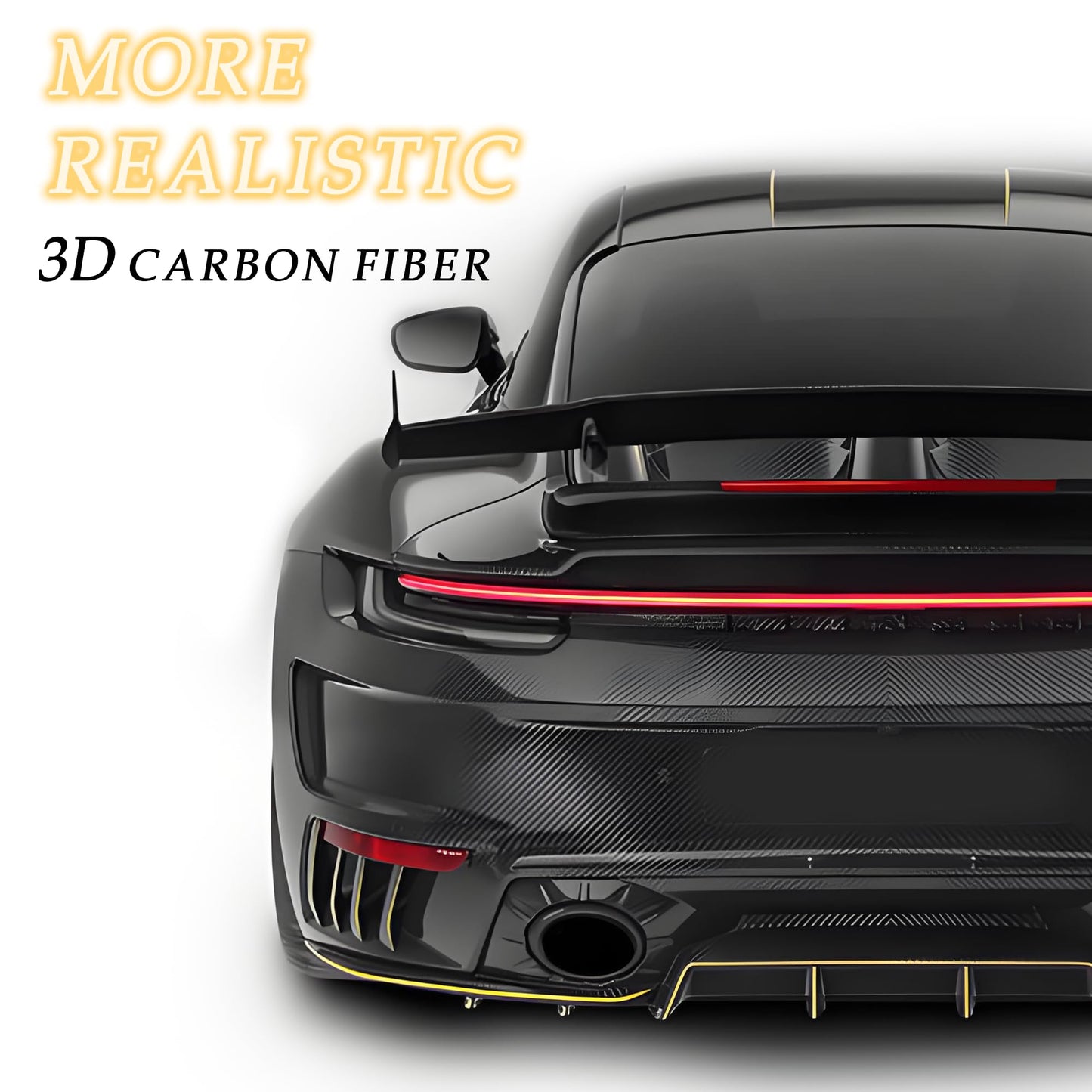 Carbon Fiber Wrap Pin Striping Tape for Cars