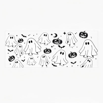 Halloween Ghost and Pumpkin Car Decal