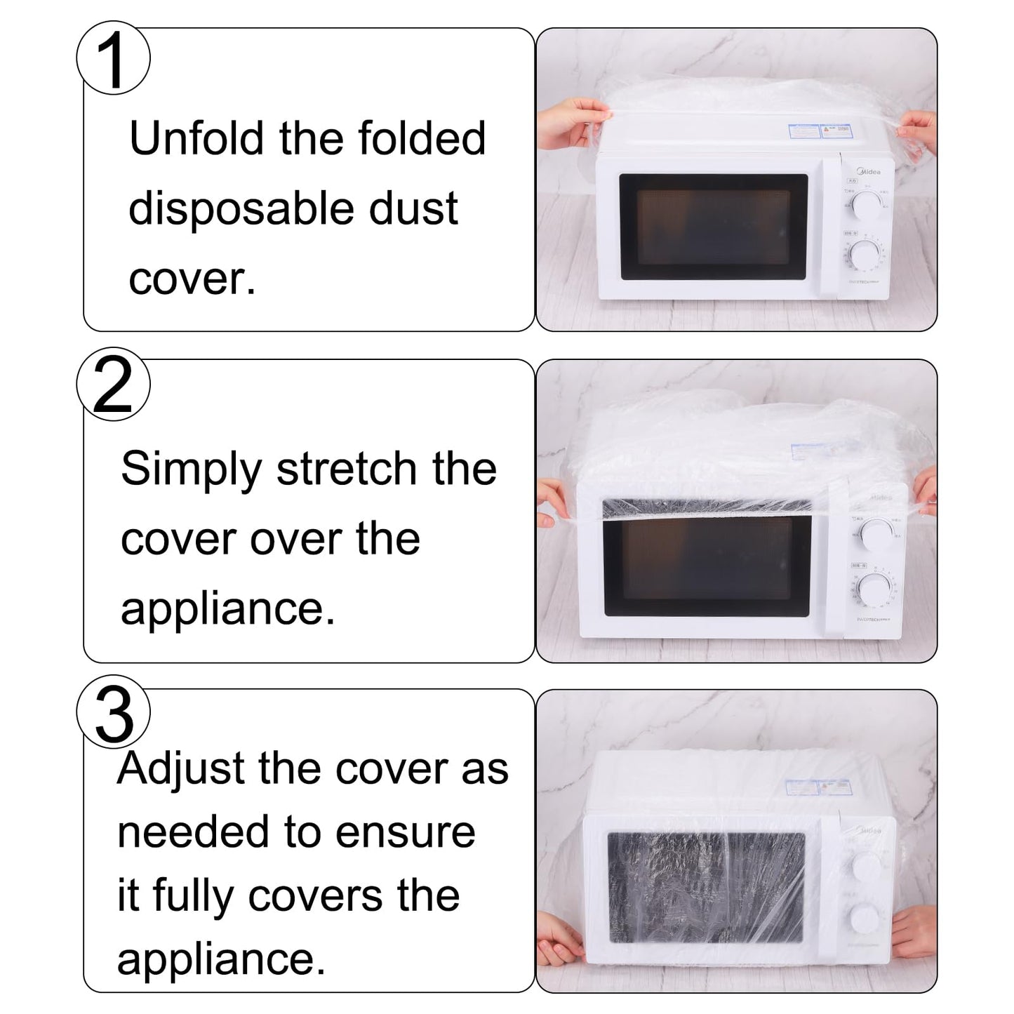 50pcs Disposable Kitchen Appliance Covers