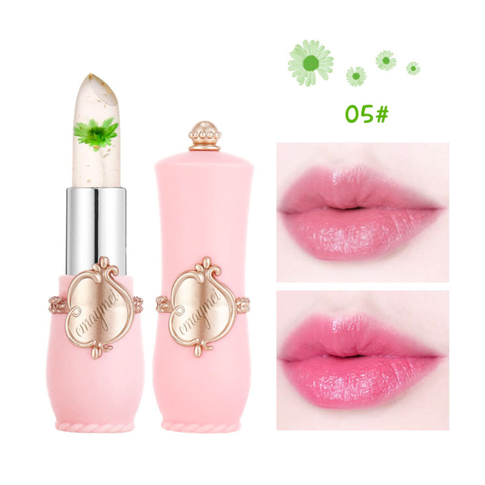 Flower Jelly Lipstick-Temperature Change Moisturizer Long Lasting Nutritious Balm