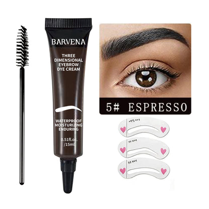 Eyebrow Dye Cream - Long Lasting Waterproof Smudge proof Liquid Eyebrow Gel