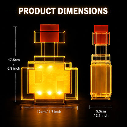 Minecraft Potion Bottle LED Color Changing