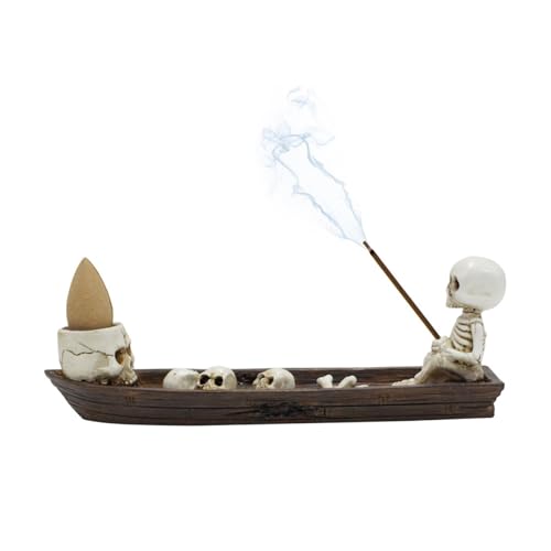 Skull Backflow Incense Holder Burner