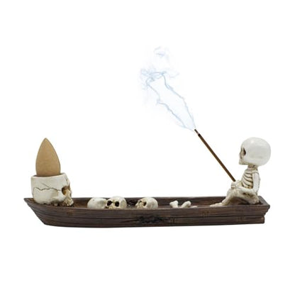 Skull Backflow Incense Holder Burner