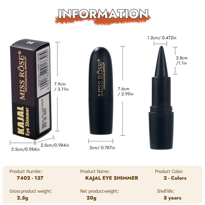 Black Gel Eyeliner Pencil Waterproof Smudge Proof
