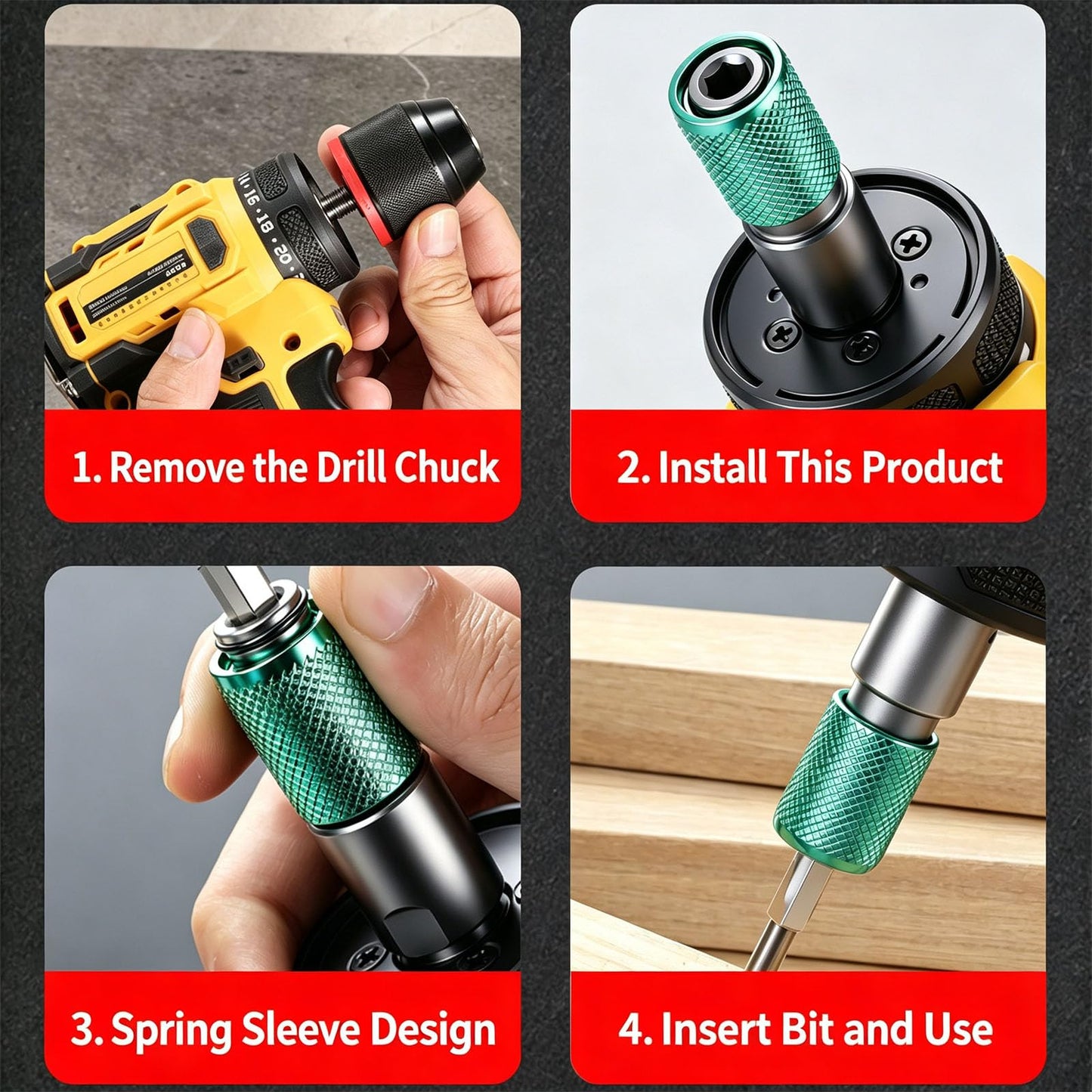 Six-Sided Bit Adapter
