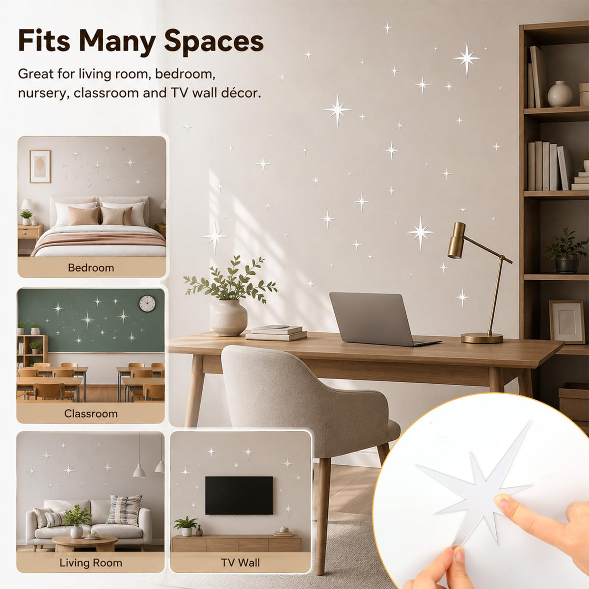 Star 3D Acrylic Decals
