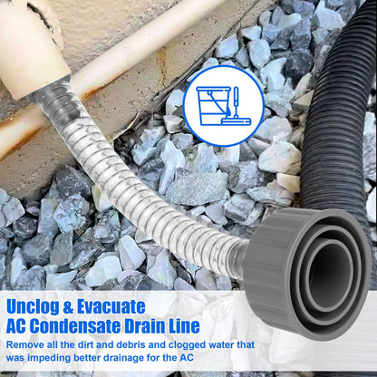 Drain Line Cleaner Tool for Wet Vac Attachment