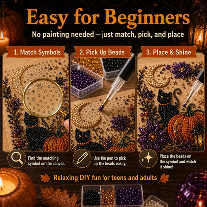 Halloween Ghost Pearl Art DIY Kit