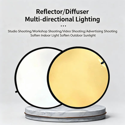 5 in 1 Collapsible Photography Reflector Diffuser with Bag