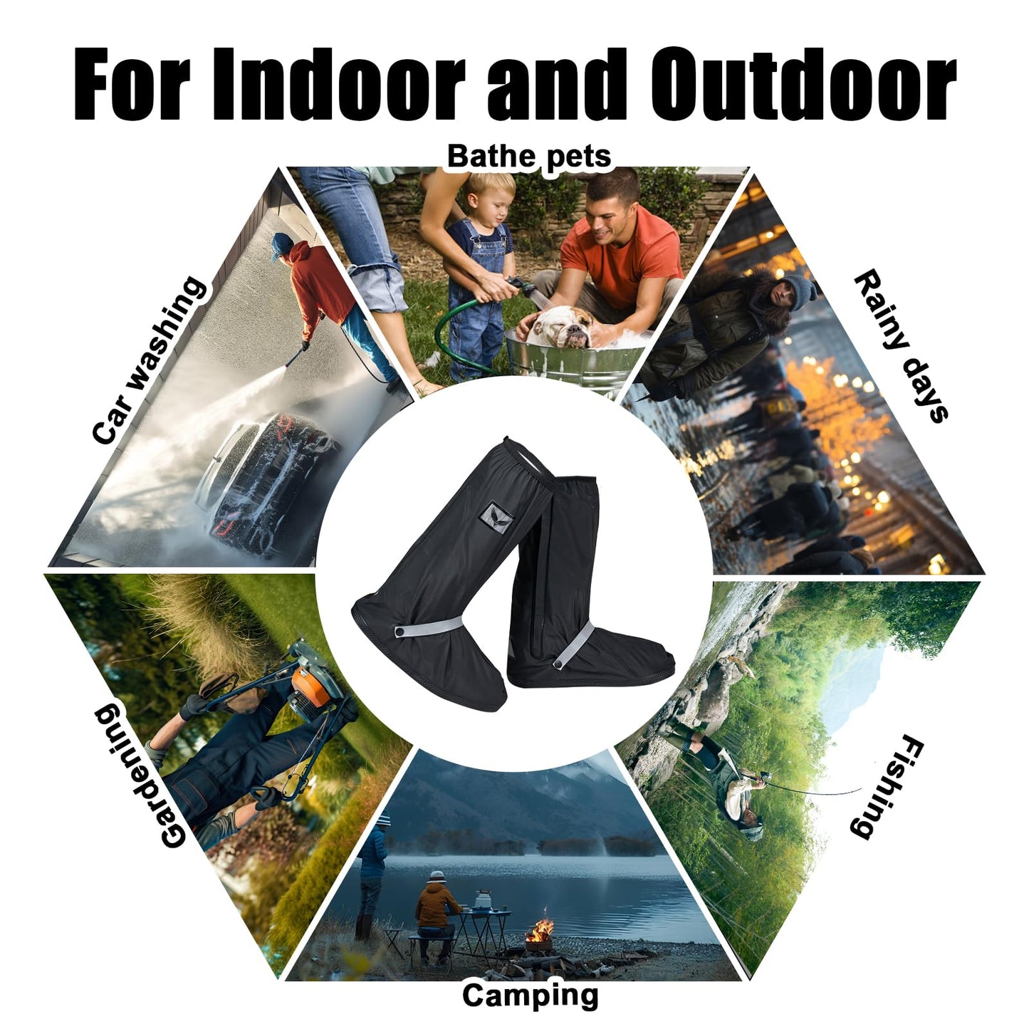 Waterproof Reusable Silicone Non-Slip Shoe Cover