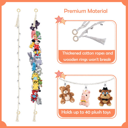 2 Pack Stuffed Animal Organizer Chain