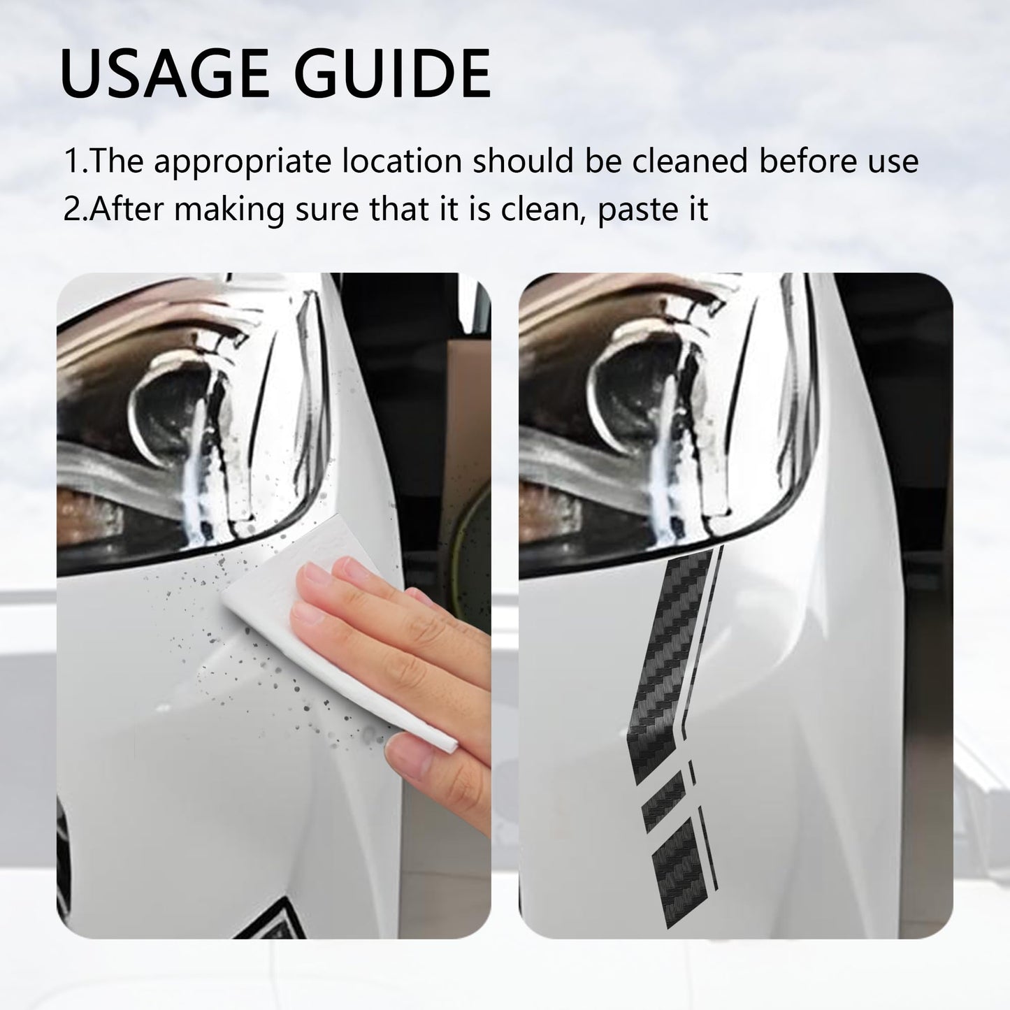 Carbon Fiber Wrap Pin Striping Tape for Cars