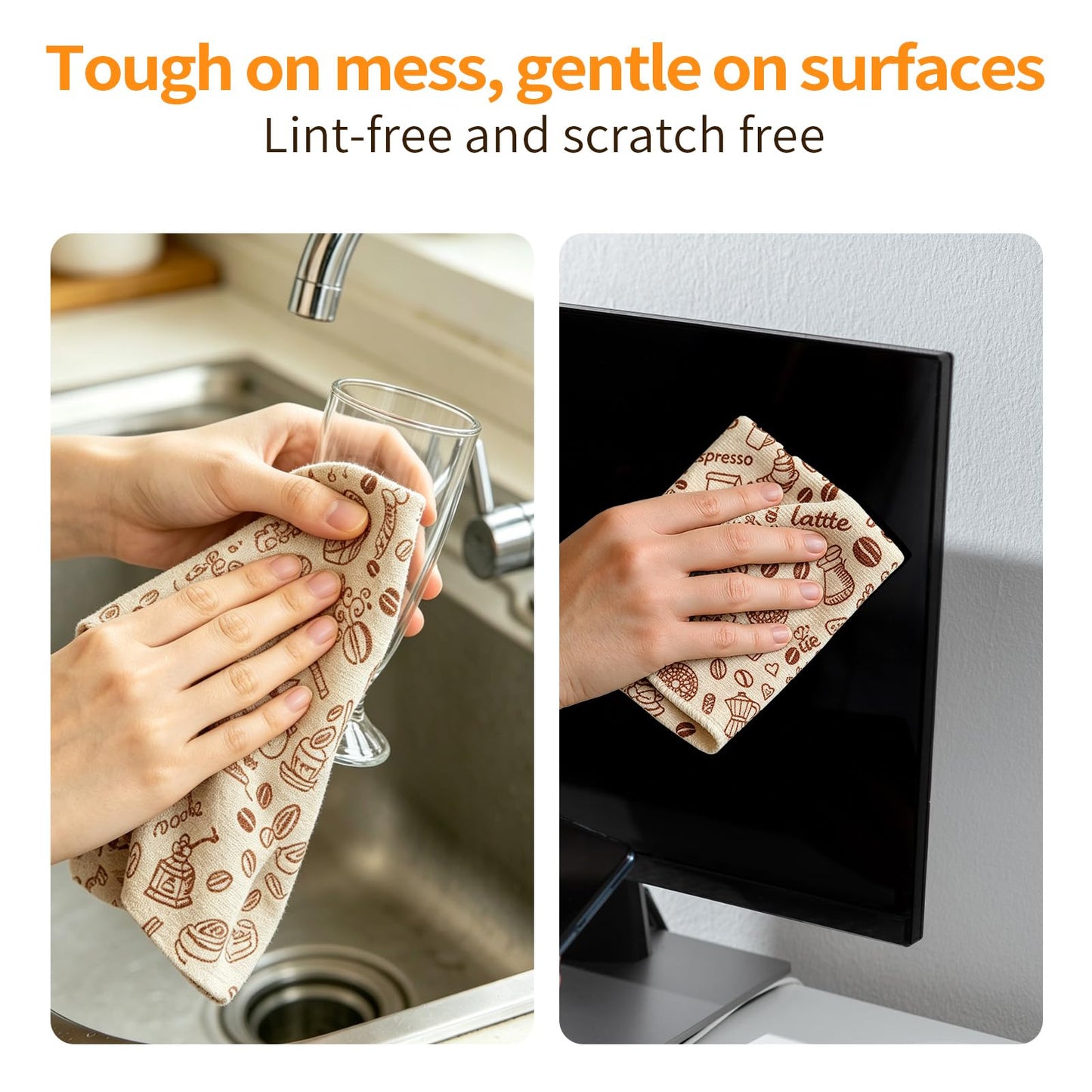 Two Volumes Tear Away Dish Cloths Rolls