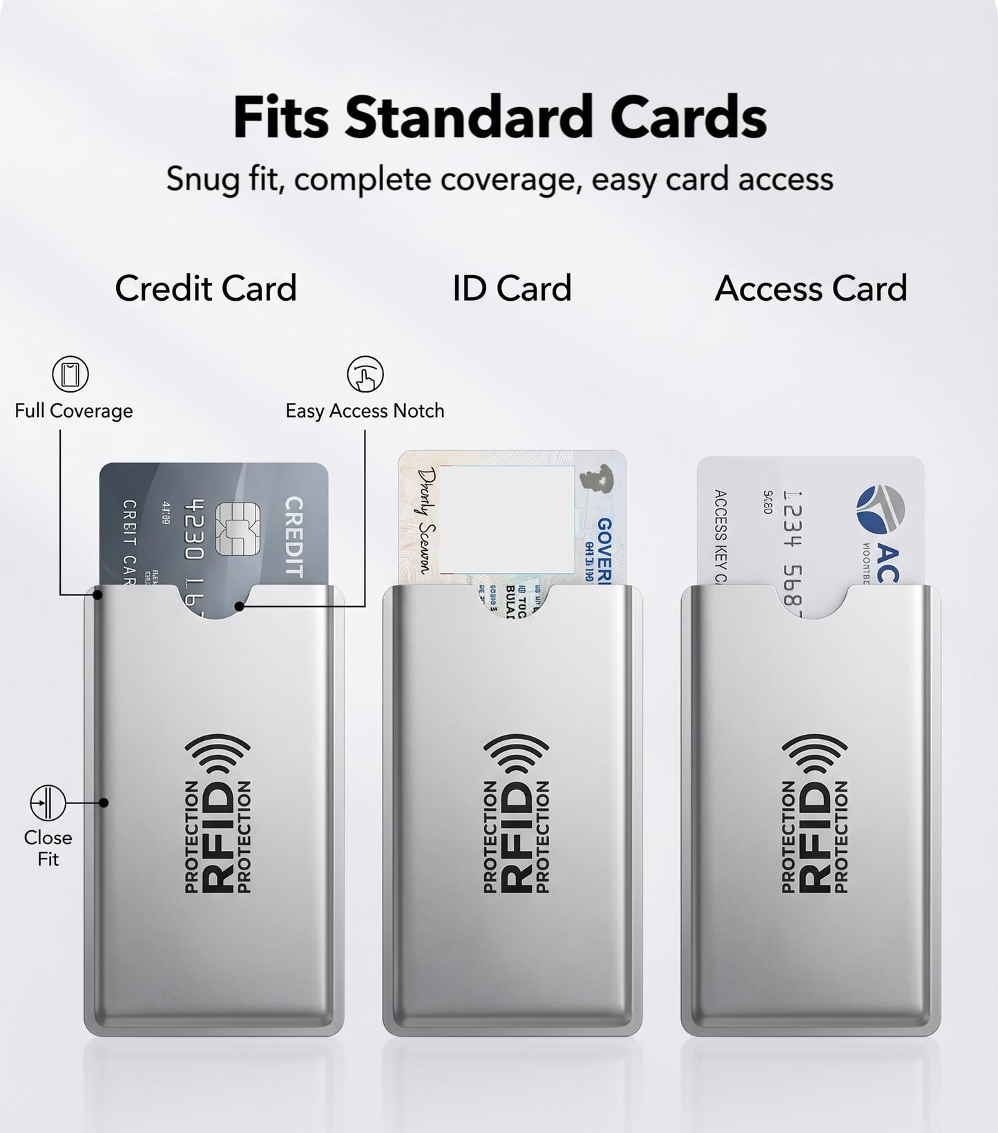 20 Pcs RFID Blocking Card Sleeve