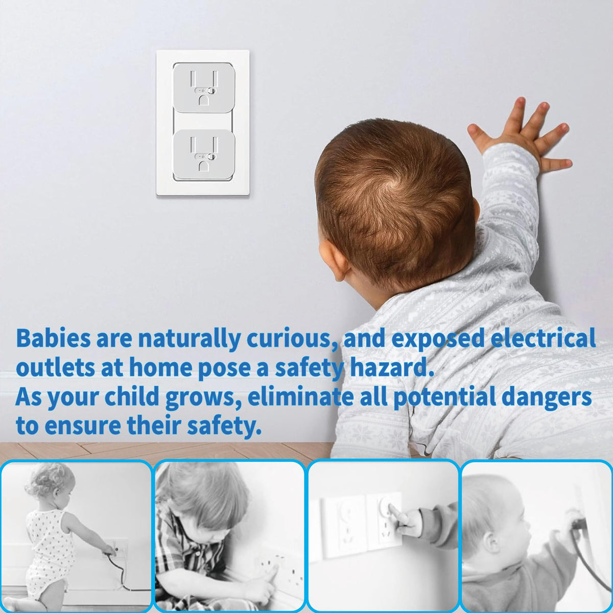 12pcs  Childproof Electrical Outlet Protectors