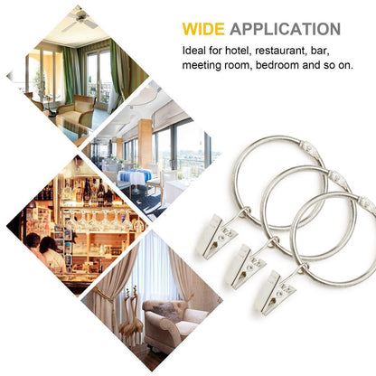 30 Pack Rings Curtain Clips