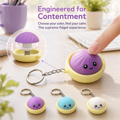 2 Psc Cute Dumpling Keychain